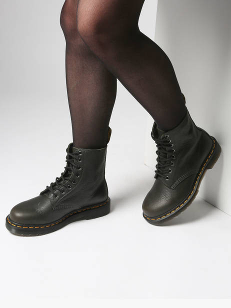 Enkellaarzen 1460 Pascal Uit Leder Dr martens Zwart boy 31981300 ander zicht 1